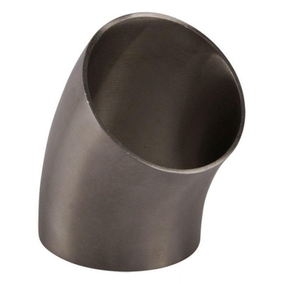 Kim loại Nickel hợp kim Inconel 625 tốt nhất 45 độ Butt hàn khuỷu tay ASME B16.9 tùy chỉnh kích thước bạc