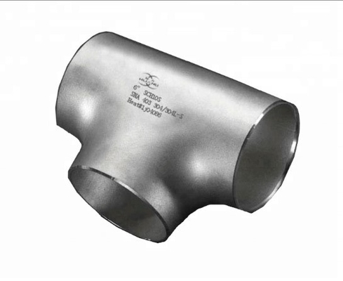 Phụ kiện đường ống thép không gỉ siêu kép Equal Tee A182 GR.F53 ASME B16.9