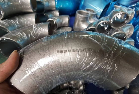 SS304 Phụ kiện kết nối ống thép không gỉ vệ sinh Bình thường 90 độ hàn ngắn khuỷu tay