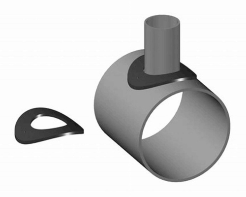 Đầu nối ống CS R Pad 90 Sch40-Sch30 API 5L - SMLS GR. Lắp ống X 56 36 &quot;x12&quot;