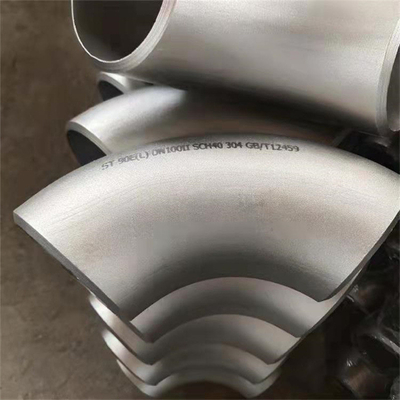 Phụ kiện ống thép hợp kim 90 Elbow BW TO B16.9 EEMUA 146 SEC.1 8" WT=4.5 Mm Cuni 9010