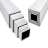 Ống hợp kim nhôm 6063-T5 ASTM B241, dễ chế tạo, đa năng vô hạn, ống vuông 50x50mm x 2mm WT, dài 5.8m