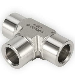 Thép hợp kim rèn Tee Phụ kiện đường ống SS316/304 Sản xuất tại Trung Quốc Mối hàn ổ cắm có ren bằng thép không gỉ Equal Tee Techn