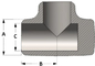 Phụ kiện hợp kim hàn mông liền mạch Mục tiêu Tee 6&quot;X SCH-60S Phụ kiện đường ống Titanium Gr2