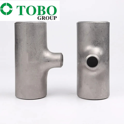Phụ kiện ống thép carbon Tee smls. Màu đỏ. 60,3x5,6/26,9x4,0 P255QL hoặc P275NL2 hoặc P355NL2 TC2 ASME B16.9