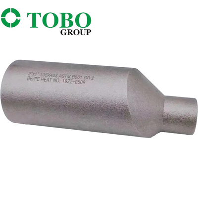 Phụ kiện đường ống rèn Thép hợp kim titan ASTM B861 GR2 2'' x 1'' SCH10S x SCH40S Núm vặn bằng hợp kim titan