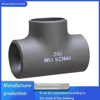 Phụ kiện hàn mông bằng thép không gỉ kép UNS S31803 Giảm Tee 3 X 2 ASME B16.9