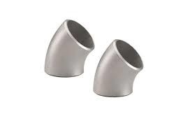 Kim loại Nickel hợp kim Inconel 600 45 độ Butt hàn khuỷu tay ASME B16.9 1 đến 24 inch bạc