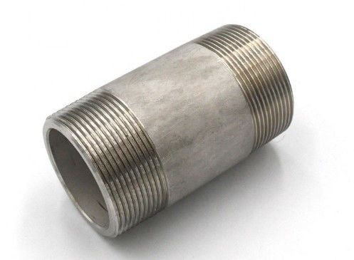 sch40 BSPT / BSPP / NPT đầu nối ống cả hai đầu ren bằng thép không gỉ 304/316 núm vú