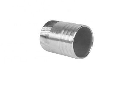 GB Phụ kiện đường ống bằng thép không gỉ Swage Núm vú ống tròn được đánh bóng nam linh hoạt