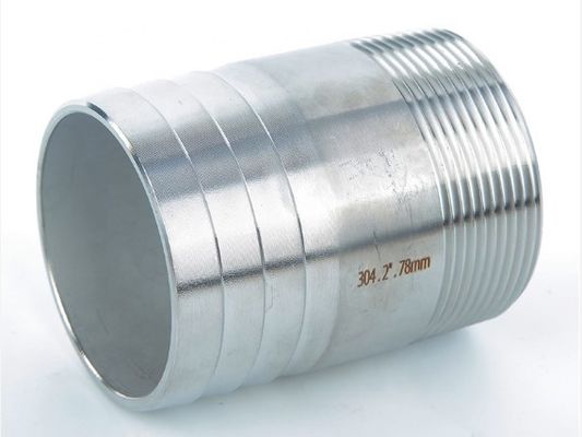 GB Phụ kiện đường ống bằng thép không gỉ Swage Núm vú ống tròn được đánh bóng nam linh hoạt
