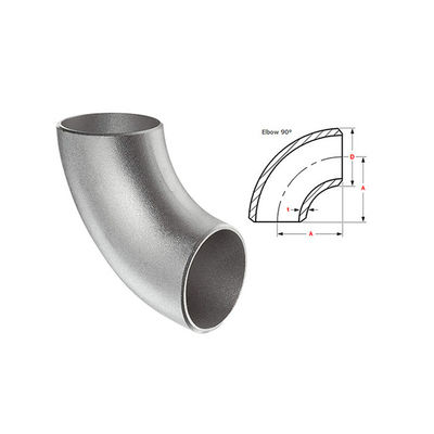 ASTM tùy chỉnh bán kính dài 90 độ hợp kim titan hàn khuỷu tay