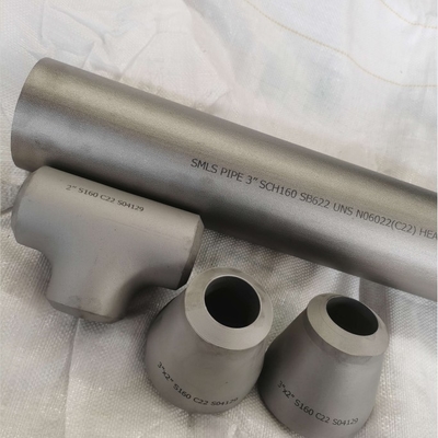 Hộp giảm tốc đồng tâm Phụ kiện đường ống SMLS SB366 UNS N06022 C22 SCH160 Kích thước 3 &quot;X 2&quot;