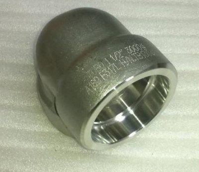 ASTM / UNS N02200 Khớp nối hàn 90 độ Butt S / R DN80 SCH80 Lắp ống thép hợp kim