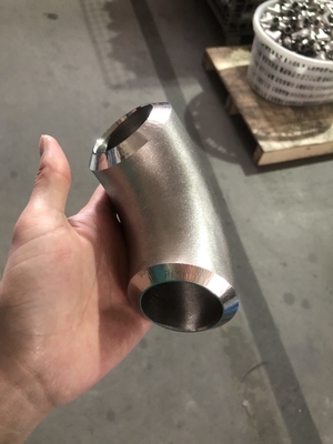 Phụ kiện đường ống thép không gỉ siêu kép UNS S32750 ASME B16.9 90D Elbow Long Radius Bend