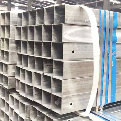 Ống thép vuông Erw Kích thước tiêu chuẩn Ống thép mạ kẽm vuông mạ kẽm trước 4 