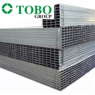 Bán nóng ERW ống thép vuông kích thước tiêu chuẩn, ống thép mạ kẽm vuông tráng kẽm