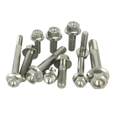 Mặt bích lục giác tùy chỉnh cường độ cao GR5 Ti-6al-4v ốc vít titan bu lông titan vít titan