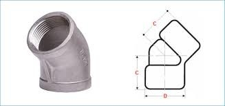 Đồng hợp kim Steel ống ốc vít đồng nickel hợp kim tốt nhất quai tay 45 độ rèn tùy chỉnh kích thước tùy chỉnh màu sắc