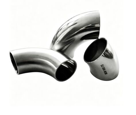 Cút thép không gỉ 304 đánh bóng, Phụ kiện hàn đối đầu 90 độ cho hệ thống ống nước