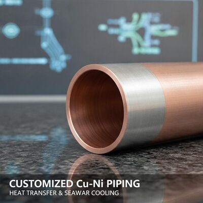 Đường dày đồng niken ống tùy chỉnh cho hệ thống truyền nhiệt và ứng dụng làm mát nước biển
