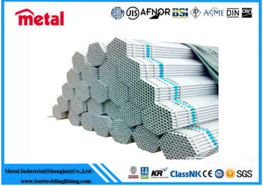 Ống kim loại mạ kẽm áp suất cao / thấp, ống hàn tròn