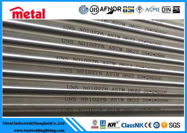 Ống thép hợp kim niken liền mạch 25 mm * 2 mm * 2500mm UNS NO10276 ASTM B622