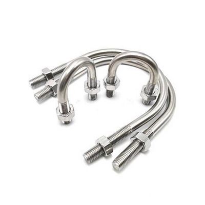 Thép hợp kim gr2 gr5Titanium 1.5 Stud U Bolt M6 M10 M12 M16 với vòng đệm và đai ốc