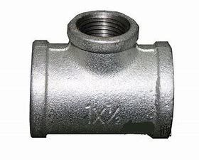 Phụ kiện đường ống Malsteel ba chiều mạ kẽm Phụ kiện đường ống nước 1 inch 4 phút 6 phút DN15