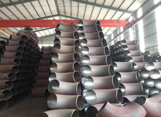 Hàn mông liền mạch Chiều dài 90 ° Bán kính khuỷu tay ASTM C70600 12 ”SCH10